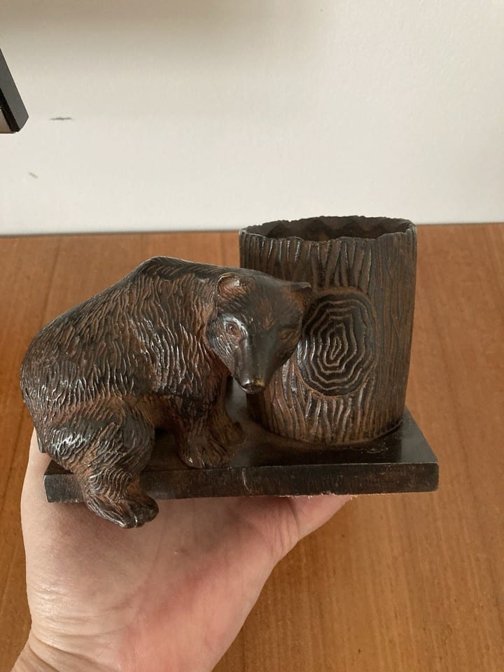 Bronze animalier ours patine brune, années 50 — foto 7