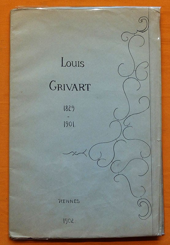 Plaquette portrait LOUIS GRIVART par Gustave Saulnier de La Pinelais 1902 Rennes — photo 2