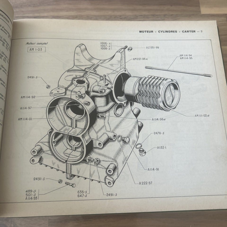 CITROEN AMI 6  ET FOURGONNETTE 350K  3CV CATALOGUE PIECES DETACHEES — photo 3