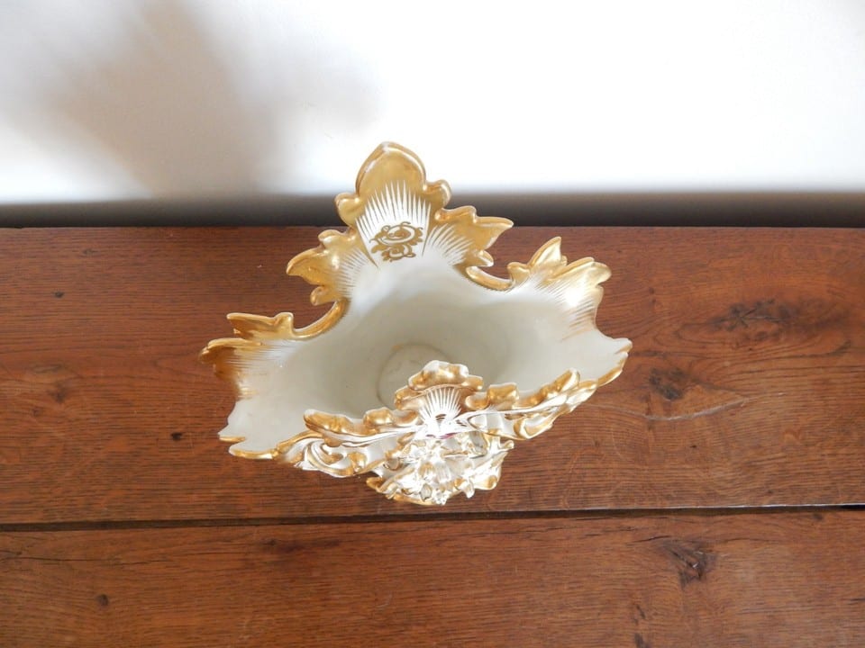 ANCIEN VASE de MARIAGE en PORCELAINE de PARIS à Décor FLORAL — photo 8