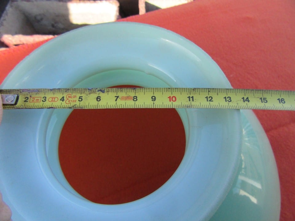 globe opaline de suspension verte — photo 2