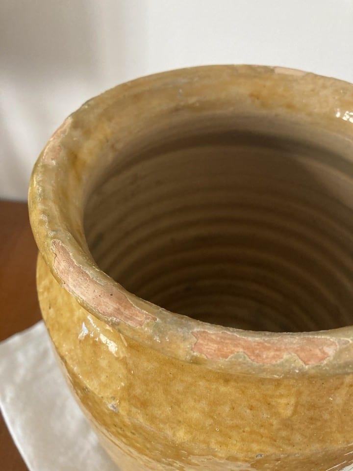 Grand pot à confit, graissier en terre cuite émaillée, XIXème — photo 8