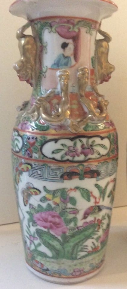 Vase en porcelaine chinoise de Canton époque XIXème siècle — photo 3