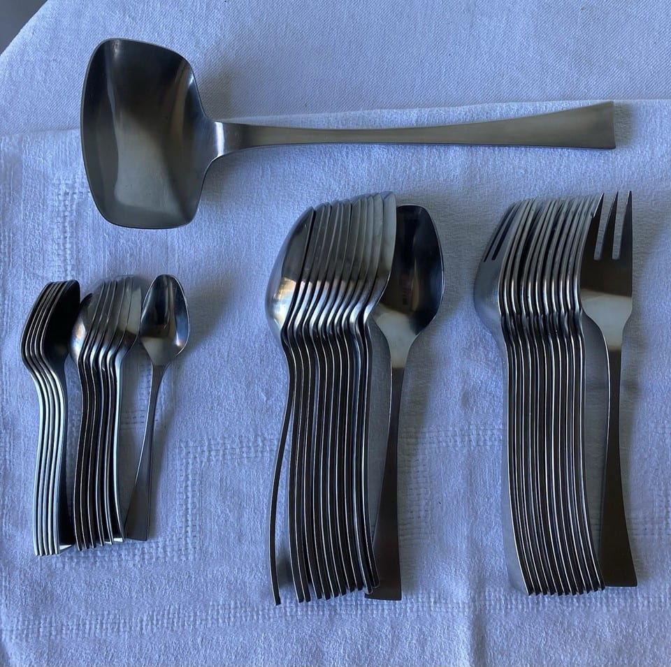 Ménagère en inox vintage, Guy Degrenne, modèle Jet — Foto 2