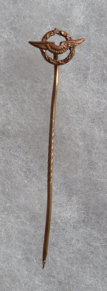 Insigne épinglette BREVET DE PILOTE ORIGINAL Armée de l'Air MINI PILOT WING FR 1