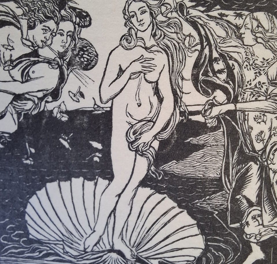 Ex-libris Olivier SAINSERE sur papier structuré — foto 3