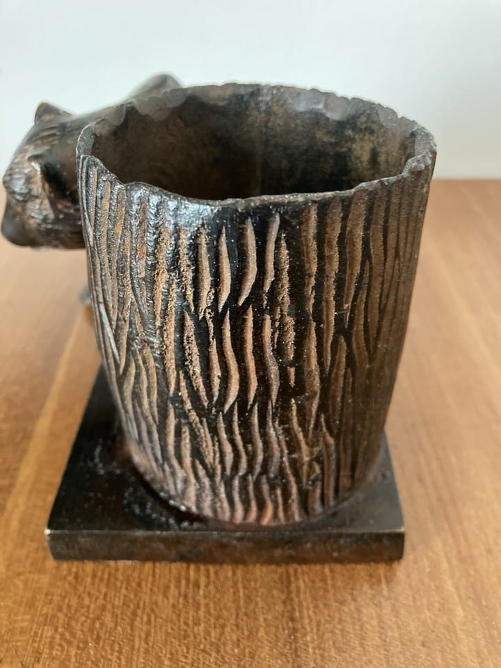 Bronze animalier ours patine brune, années 50 — foto 5