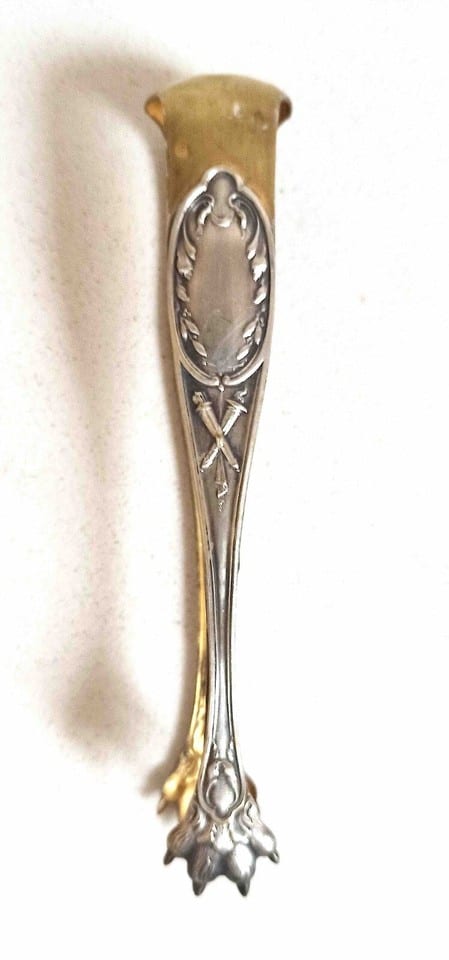 Pince à sucre argent et vermeil Hauteur 13,5 cm Début XXème — photo 7