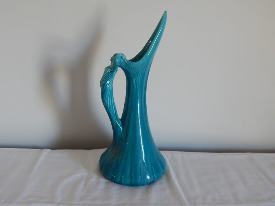 SUPERBE ANCIEN VASE en Céramique avec Anse Forme de FEMME Jérome Massier — photo 5