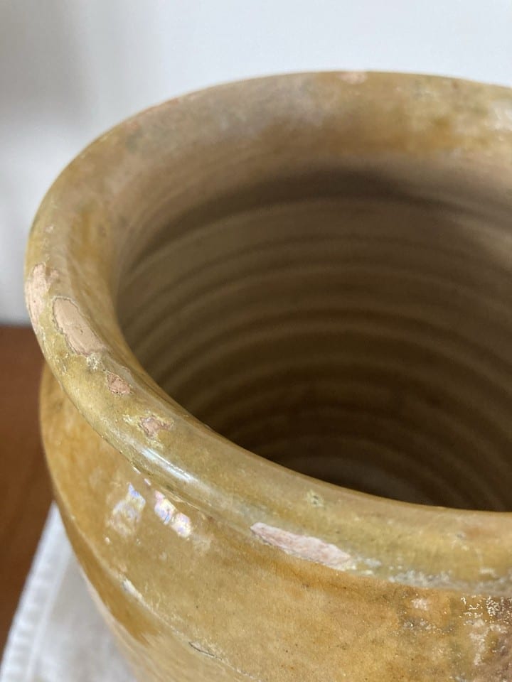 Grand pot à confit, graissier en terre cuite émaillée, XIXème — photo 7