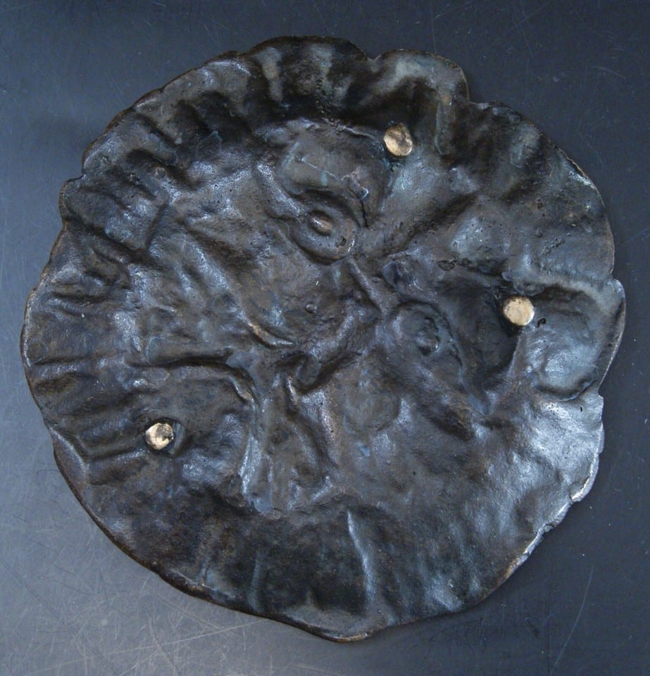 Coupelle vide poche cendrier bronze chat angora ashtray cat’s head lion ? — foto 3