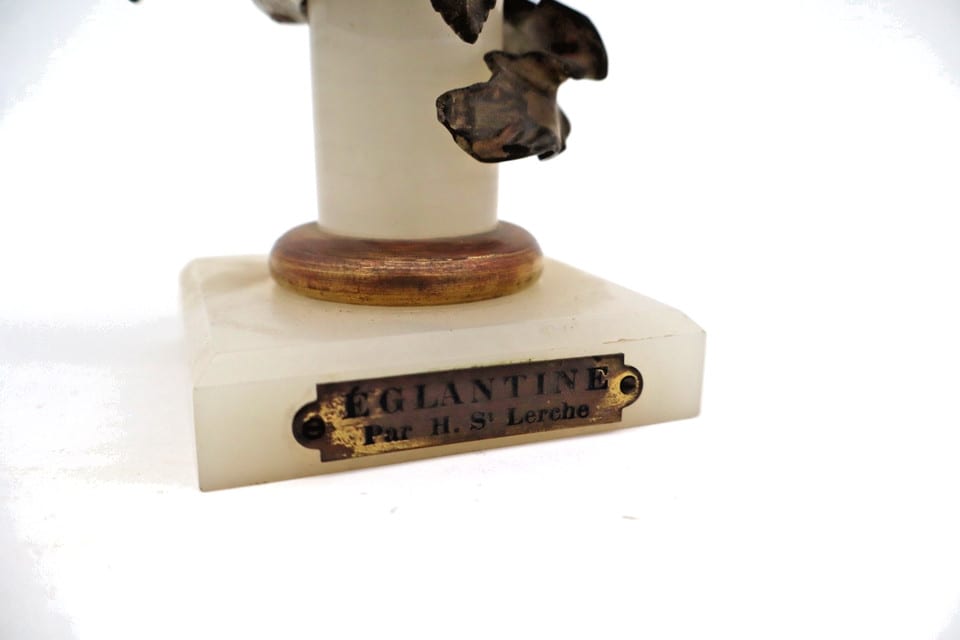 Buste de femme « Églantine » – Fonte polychrome vers 1880 – H. St Lerche — photo 2