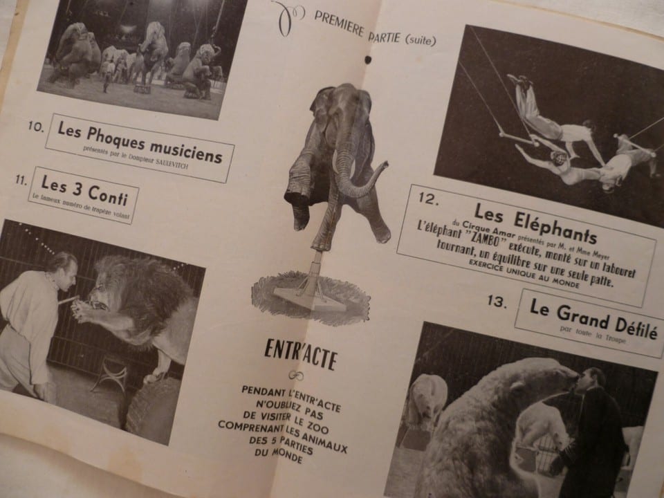 Programme Cirque AMAR circa 1957 Achille Zavatta ORIGINAL — photo 4