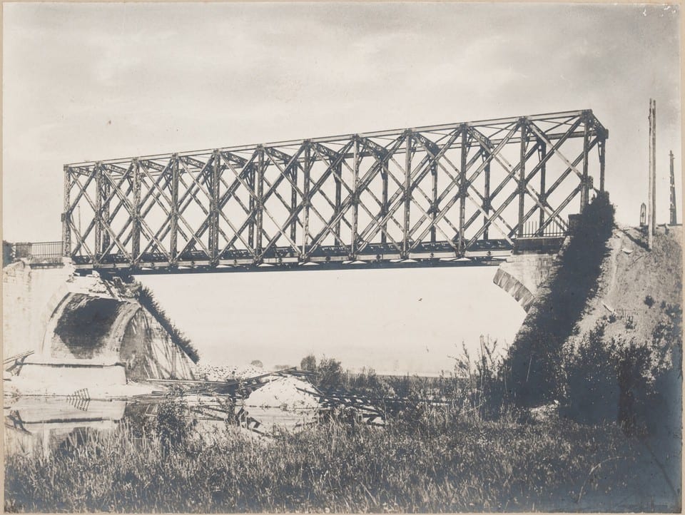 PHOTOGRAPHIE RECONSTRUCTION CHEMINS DE FER c1920 OUVRAGE MARAINVILLER PONT HENRY