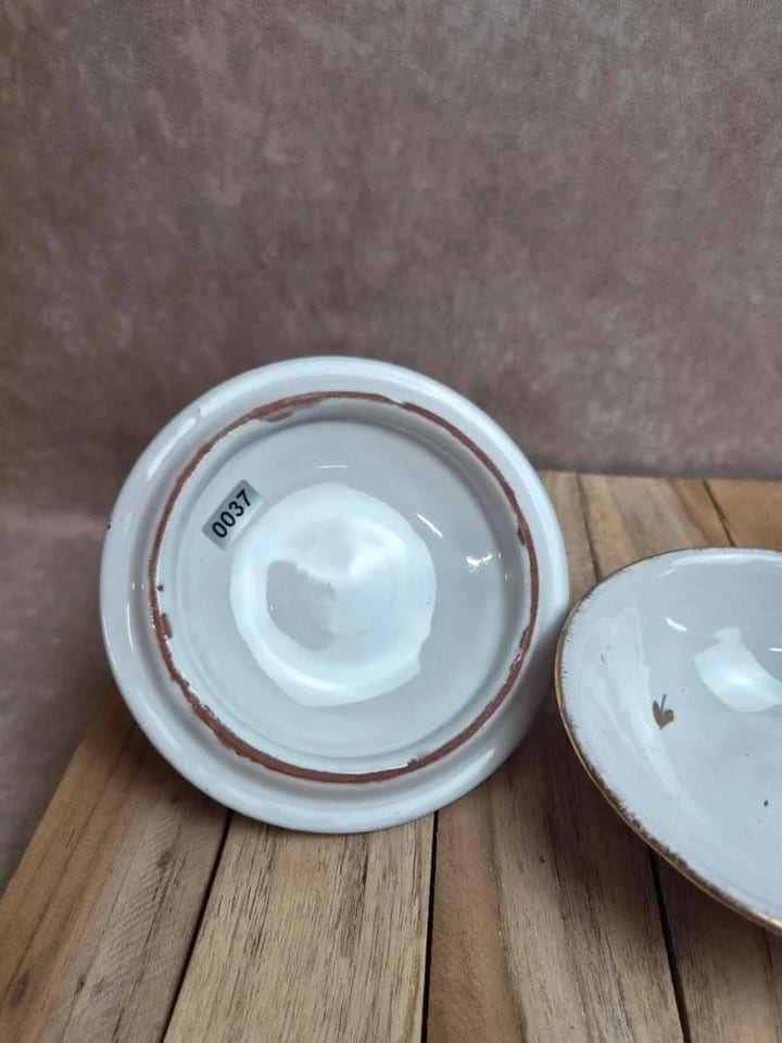 Boîte vintage en céramique M.i.c.a. Italy – décor doré — photo 4
