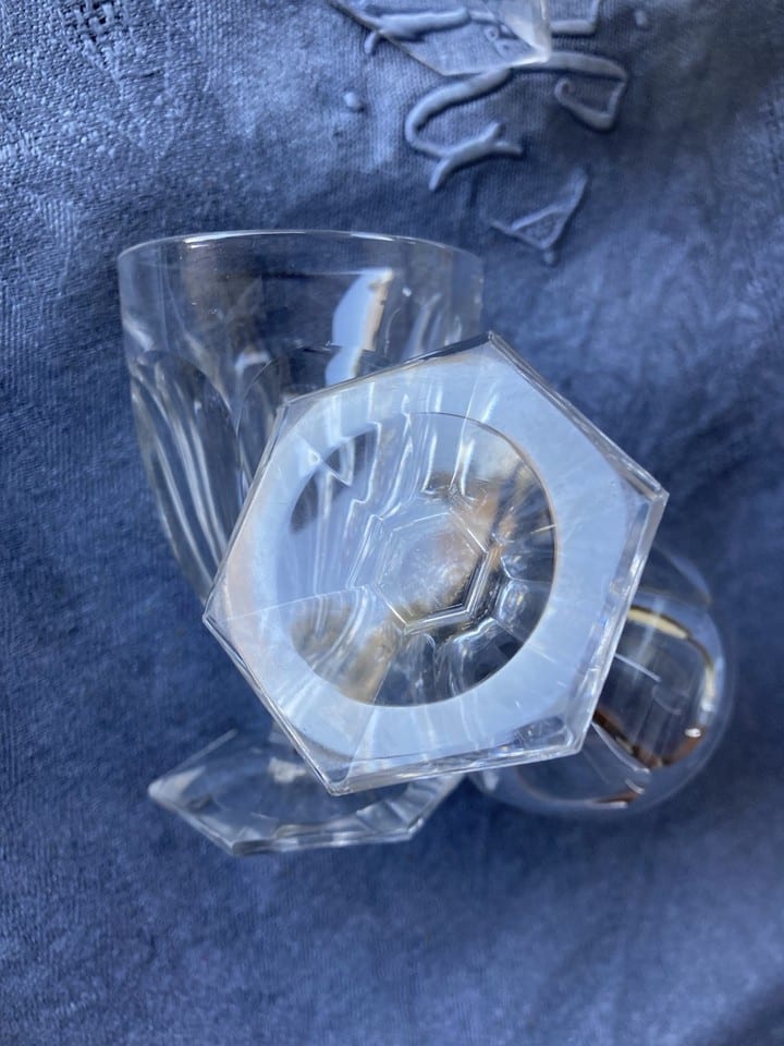 Verres en cristal Baccarat, modèle Bourbon, Art Déco — foto 2