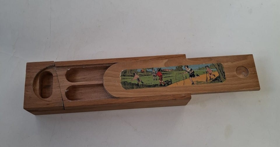 Plumier visuel enfants cerceau patinette football avec deux niveaux — foto 4