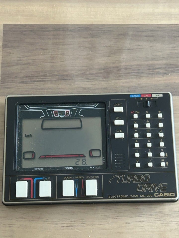 Jeu Électronique Calculatrice Casio  Turbo Drive Complet MG 200 — photo 3