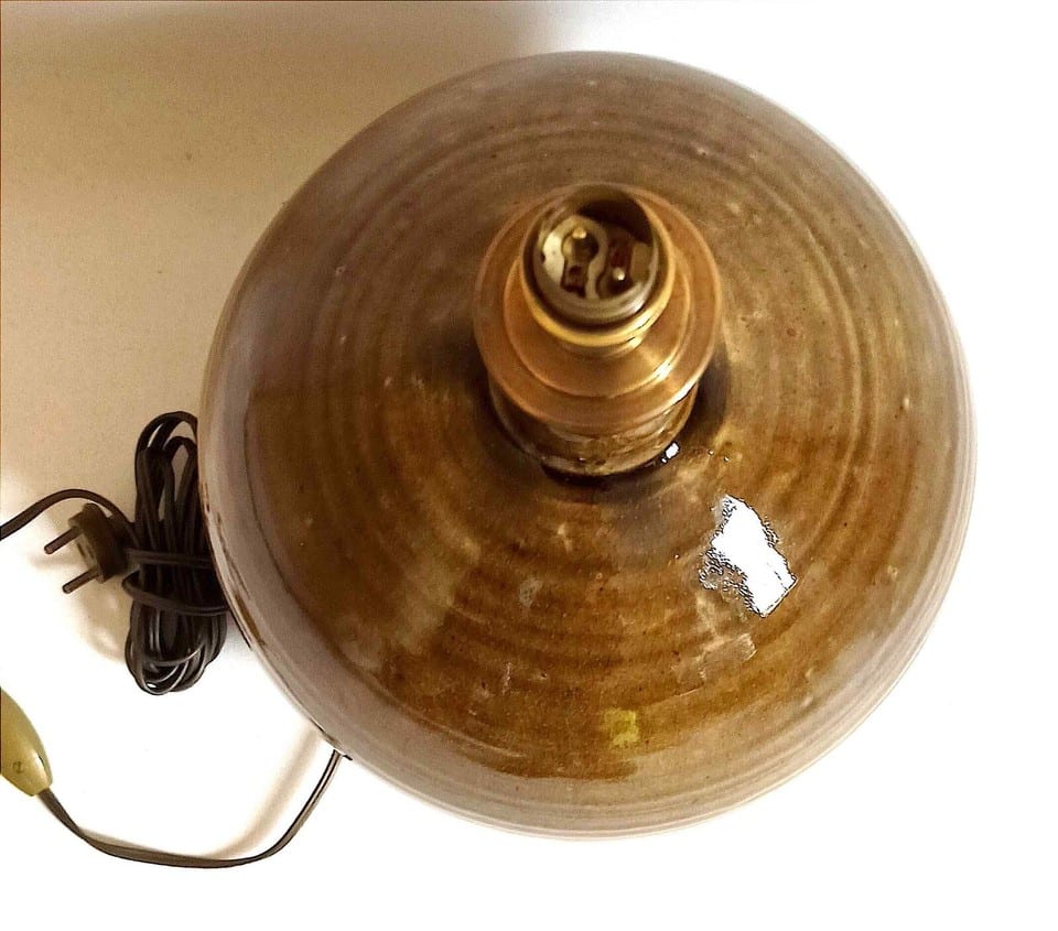 Grande lampe en grès émaillé, signée Alain Magne, la Borne Années 70 — photo 8