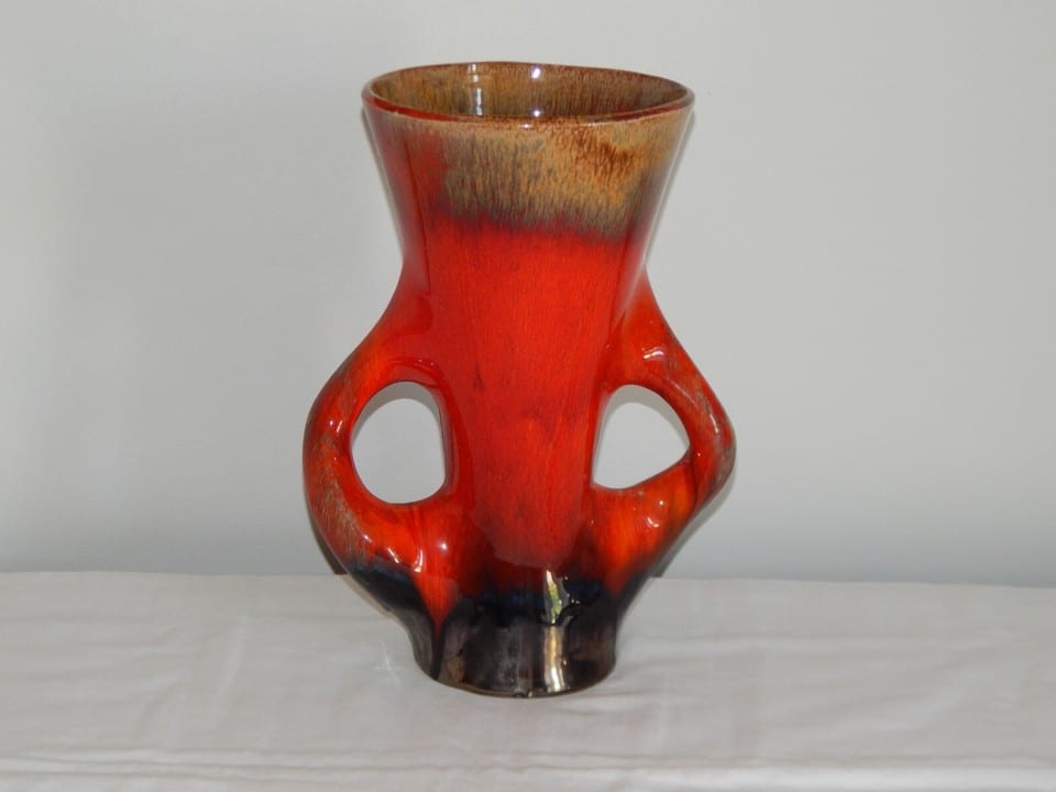 ANCIENNE VASE en Céramique Vallauris de Forme Libre à 2 ANSES Signé — photo 4