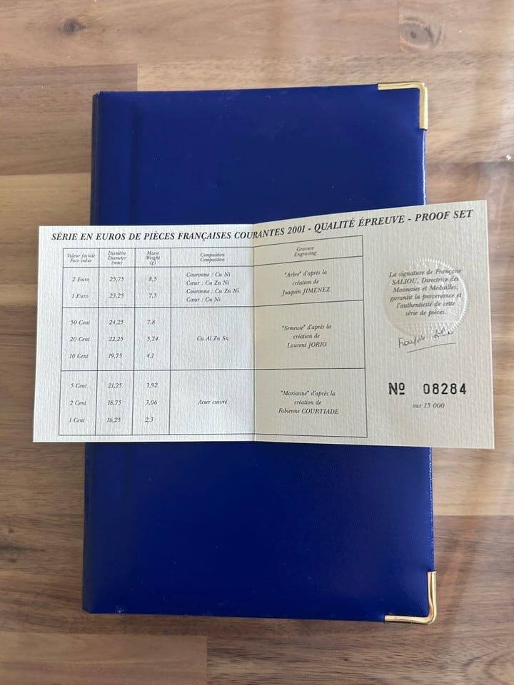 coffret belle epreuve 2001 France — photo 4