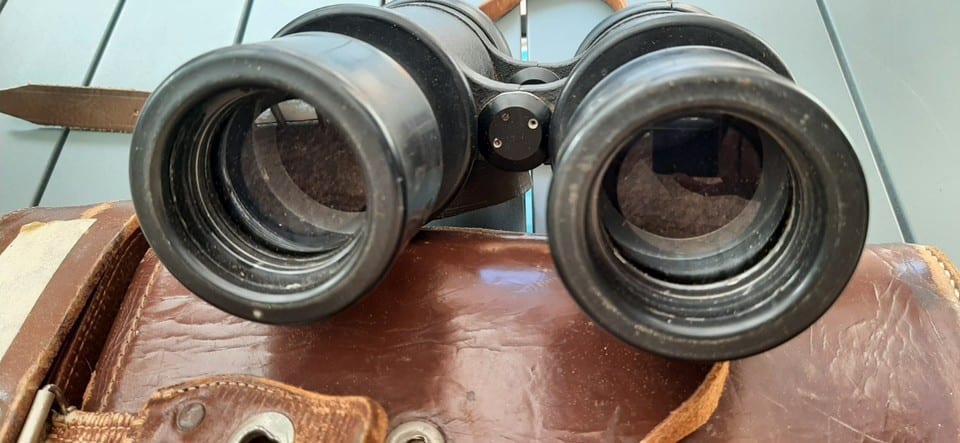 BINO SGO HUET rare M.1953 8X40 JUMELLES MARINE NATIONALE NAVY BINOCULAR ORIGINAL — photo 4