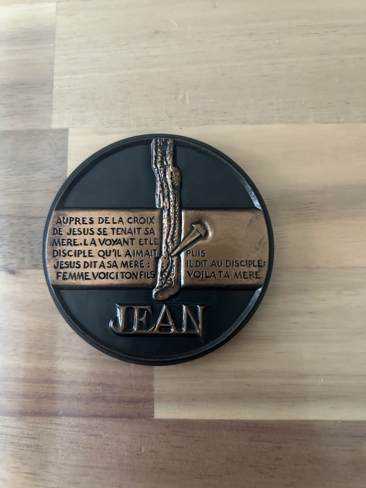 médaille bronze monnaie de paris « Jean » — photo 2