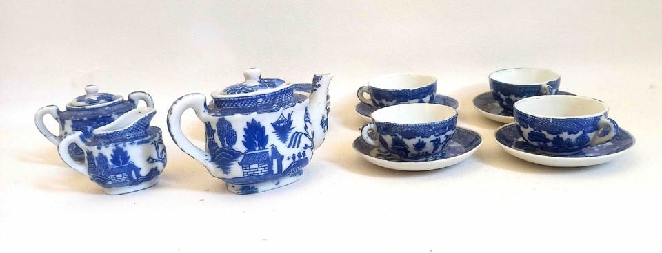 Dinette service à thé 15 pièces Porcelaine Japon — photo 2