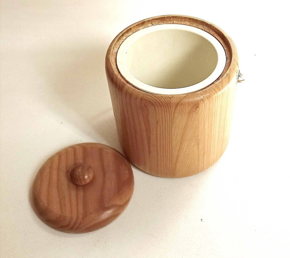 Seau à glace bois style scandinave Années 70 — photo 7
