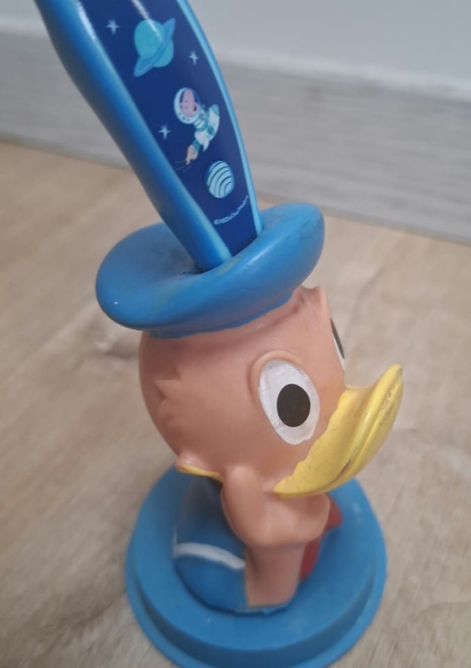 Rare porte-brosse à dent Donald Walt DISNEY 1969 - DELACOSTE — foto 2