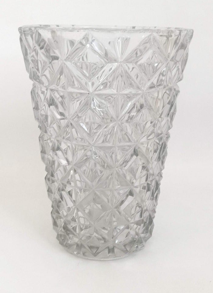 Grand vase en verre pressé moulé Années 60 Hauteur 30 cm — photo 2