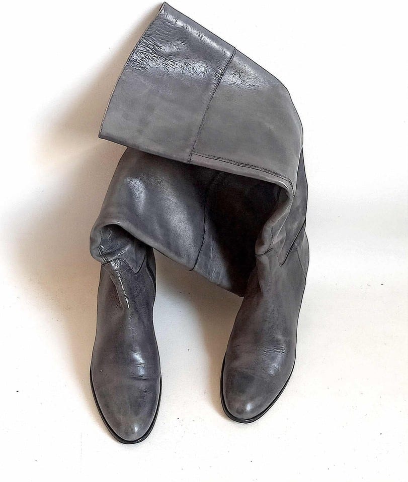 Paire de bottes hautes gris anthracite Taille 38,5 — photo 6