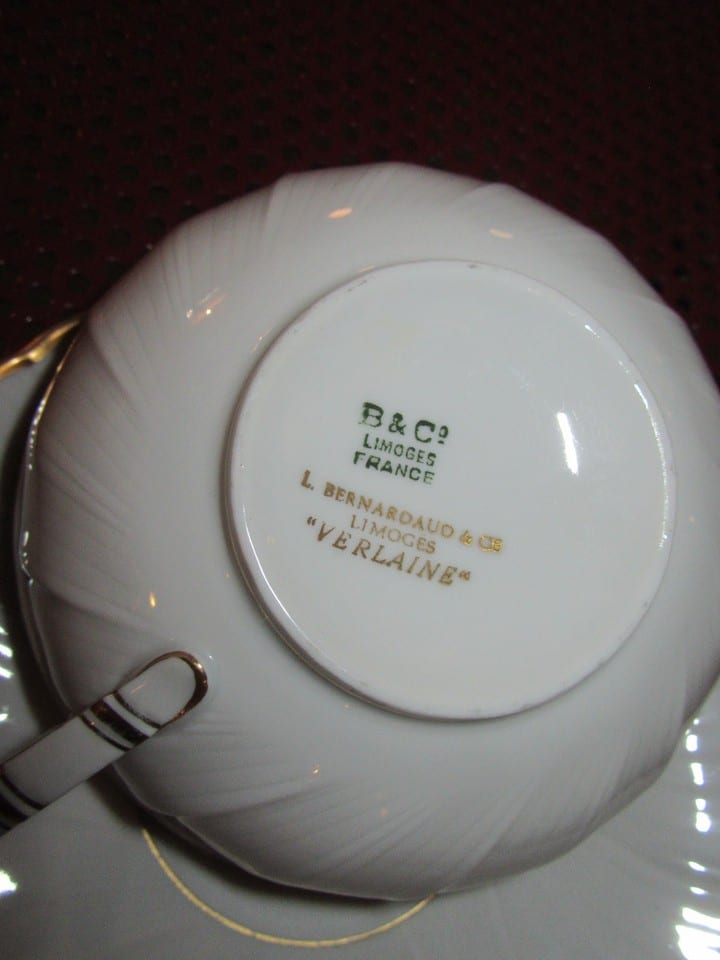 porcelaine de limoges bernardaud- 2 grandes tasse à déjeuner — photo 3