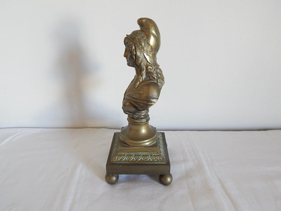 ANCIEN BUSTE MARIANNE BRONZE Bonnet Phrygien Seins Nues et Triangle Maçonnique — photo 7
