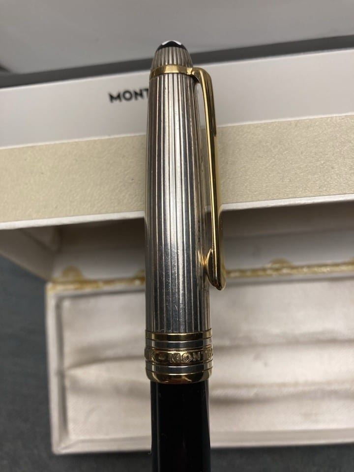 Stylo vintage Montblanc meisterstück capuchon argent massif — foto 5