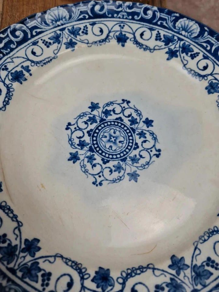 Assiettes anciennes Jules Vieillard Bordeaux – Service “louis Xv” lot de 5 — Foto 7