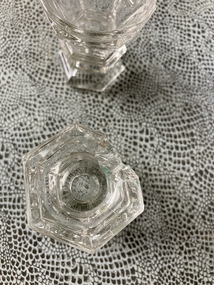Petits verres en cristal moulé Charles X — foto 7