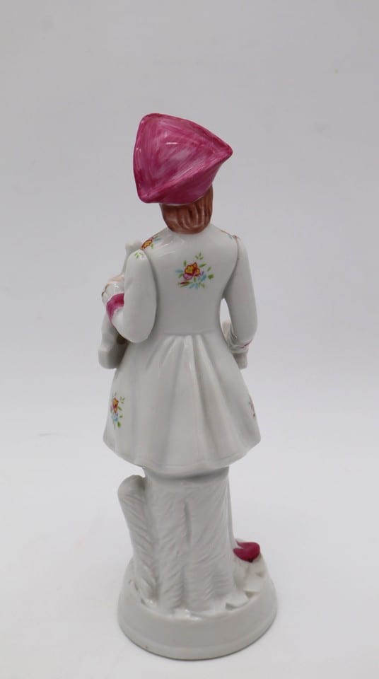 Biscuit de porcelaine – Gentilhomme musicien au violon – Figurine vintage — photo 5