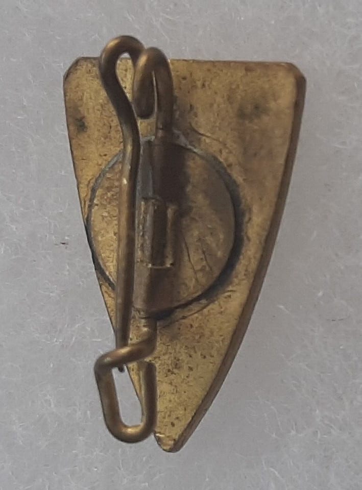 Insigne Miniature AVIRON BAYONNAIS Rugby circa 1940-1950 ORIGINAL émail PIN — photo 2