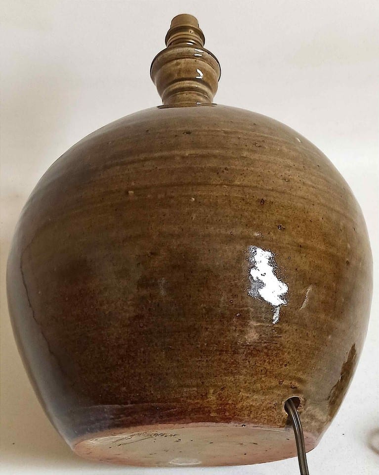 Grande lampe en grès émaillé, signée Alain Magne, la Borne Années 70 — photo 6