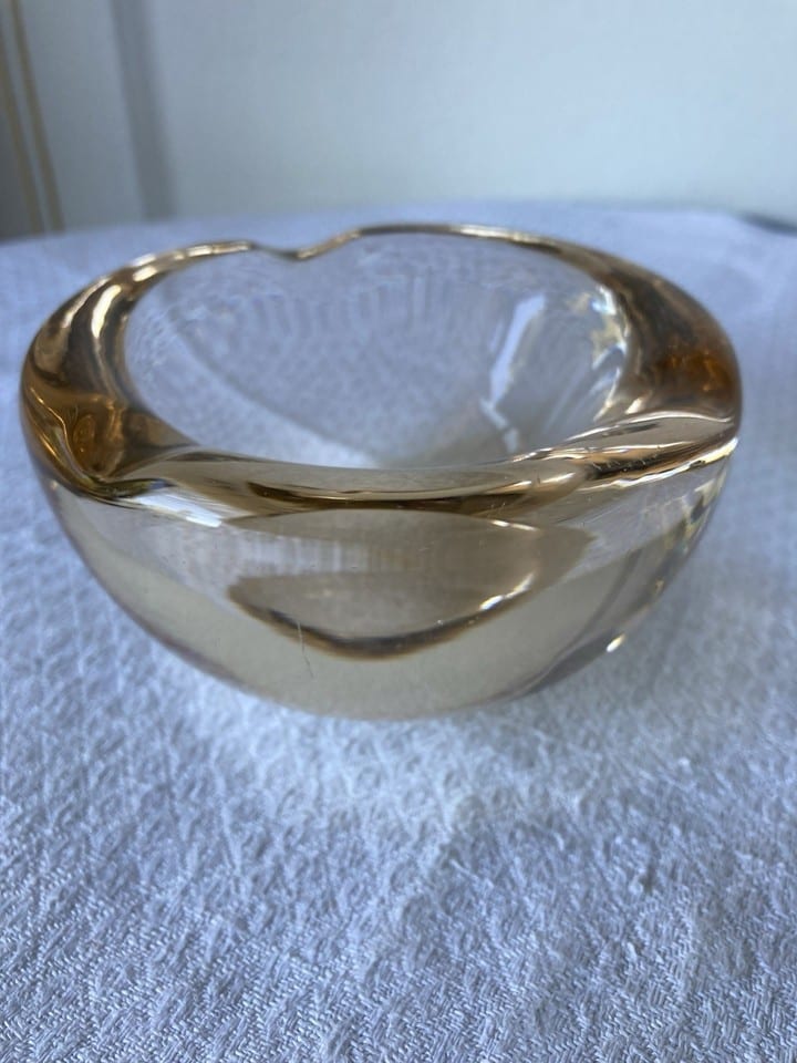 Vide poche, cendrier en cristal Daum Nancy France