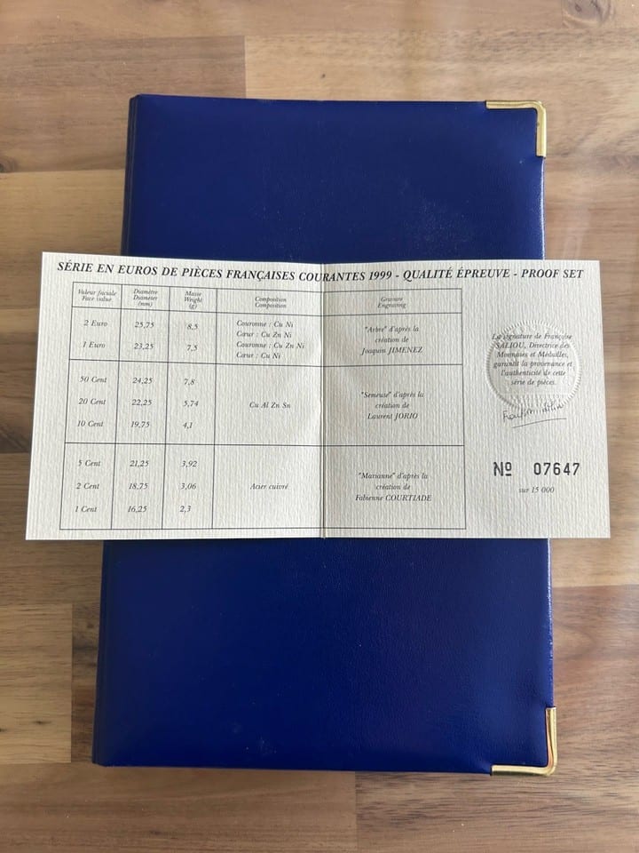 Coffret BE France  Euros 1999 — photo 4