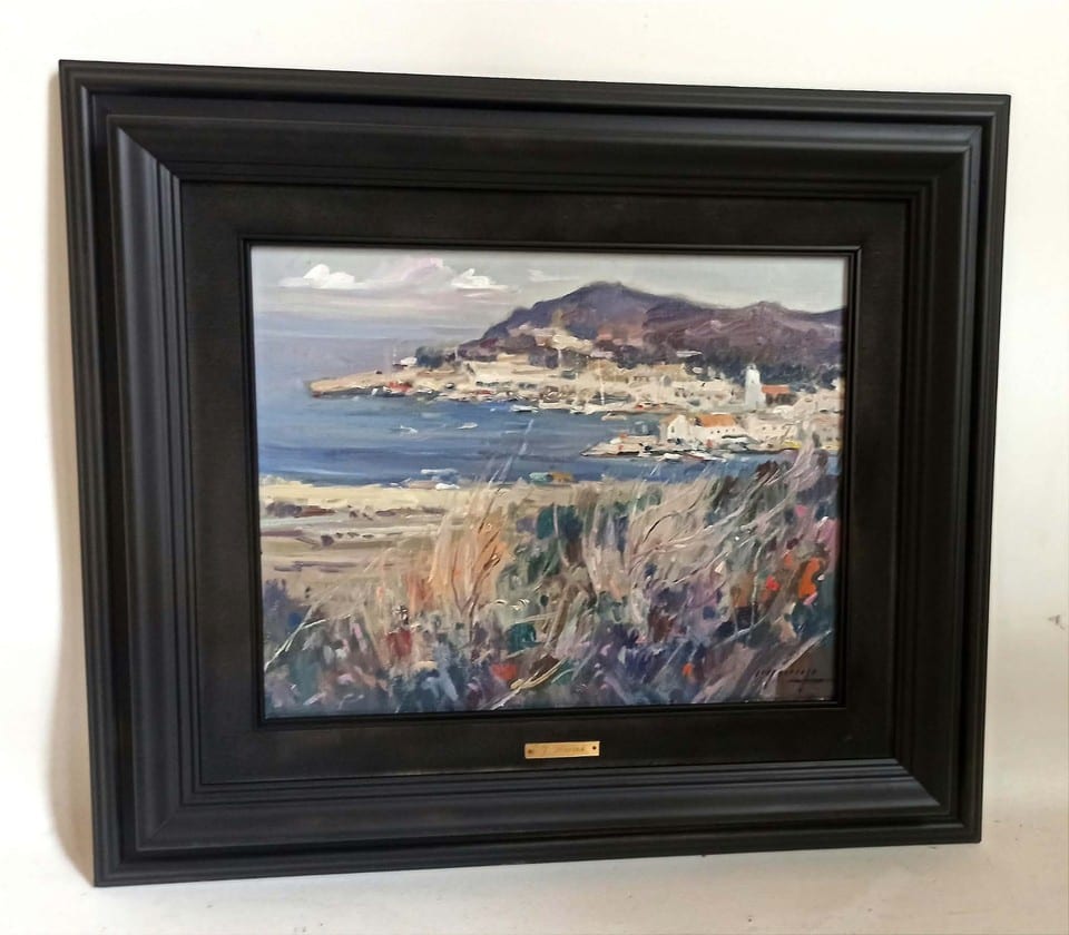 Paysage marin côtier Huile sur toile de Jaume Mariné I Albamonte