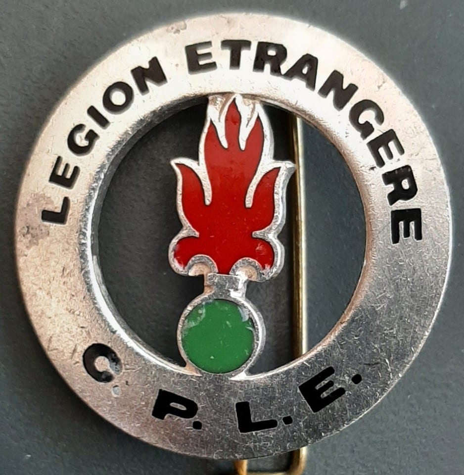 Insigne CPLE Numéroté Compagnie Pionniers Légion Etrangère vintage DRAGO PARIS