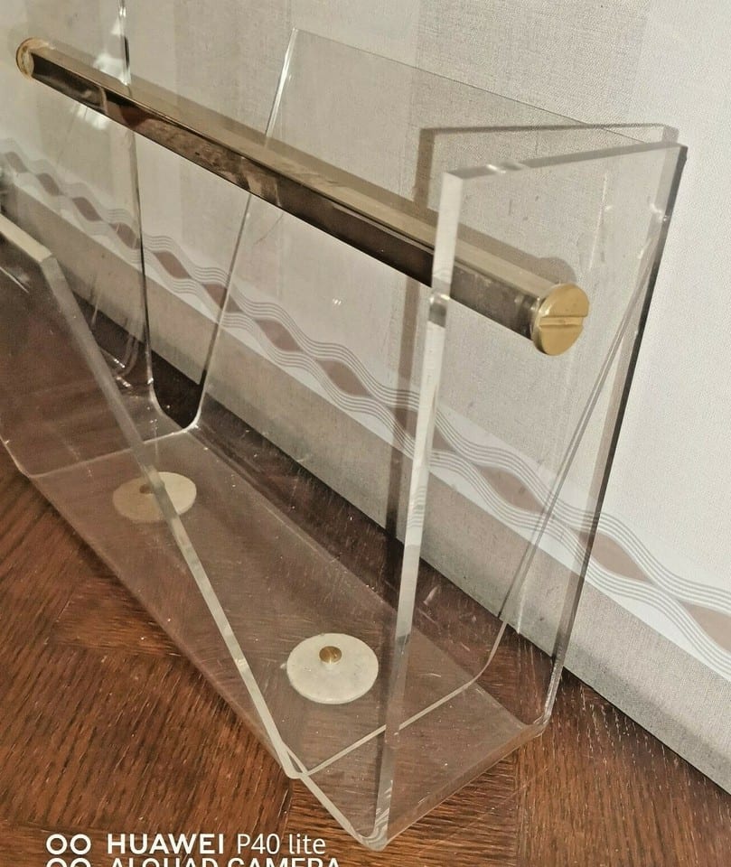 Porte revues en Plexiglas  par David Lange pour Roche et Bobois — photo 3