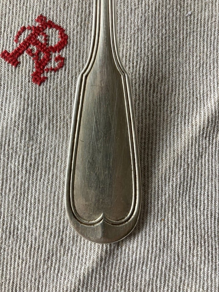 Grande louche de service en argent massif,  poinçon Minerve, début XXème — photo 3