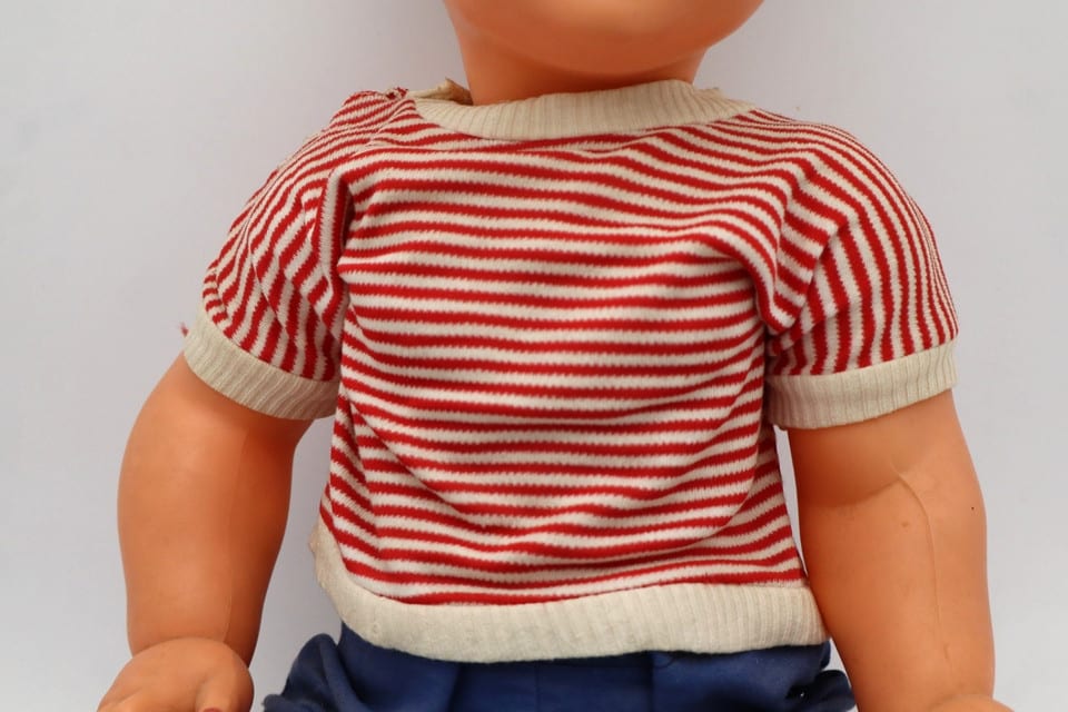 Baigneur marin vintage Made in France 690 en celluloïd tenue matelot — photo 3