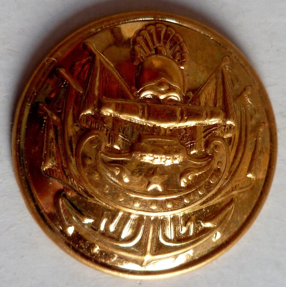 Bouton Marine Amiral GM 1815 France officier Général 1° Empire Restauration 25mm — photo 8