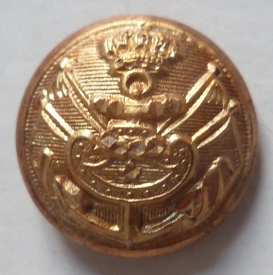 BOUTON UNIFORME CONTRE AMIRAL MARINE FRANCE 1830 LOUIS PHILIPPE or 16mm ORIGINAL