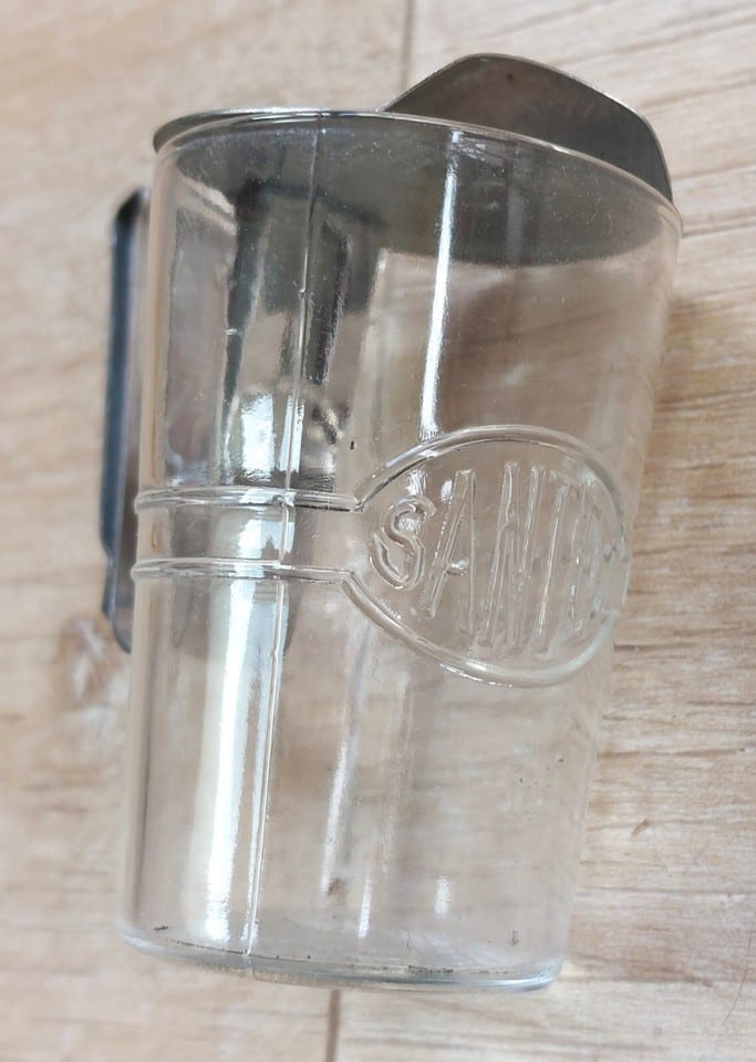 RARE ancien verre doseur SANTEX à REIMS brevet français  Curiosité — foto 7